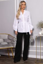 Блуза хлопковая Кристалия (белая) Б14461-16М LT Collection