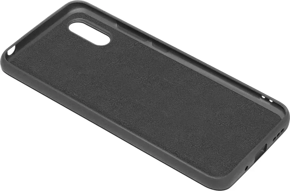 Силиконовый чехол с микрофиброй для Xiaomi Redmi 9A black DF