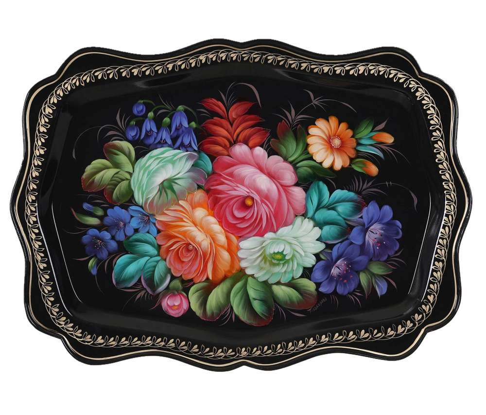 Zhostovo metal tray A22D07042581
