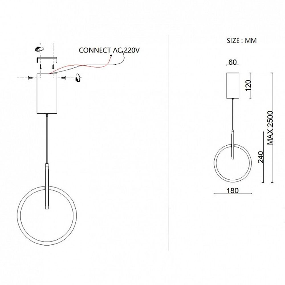 Подвесной светильник Imperiumloft RANDALL А randall01