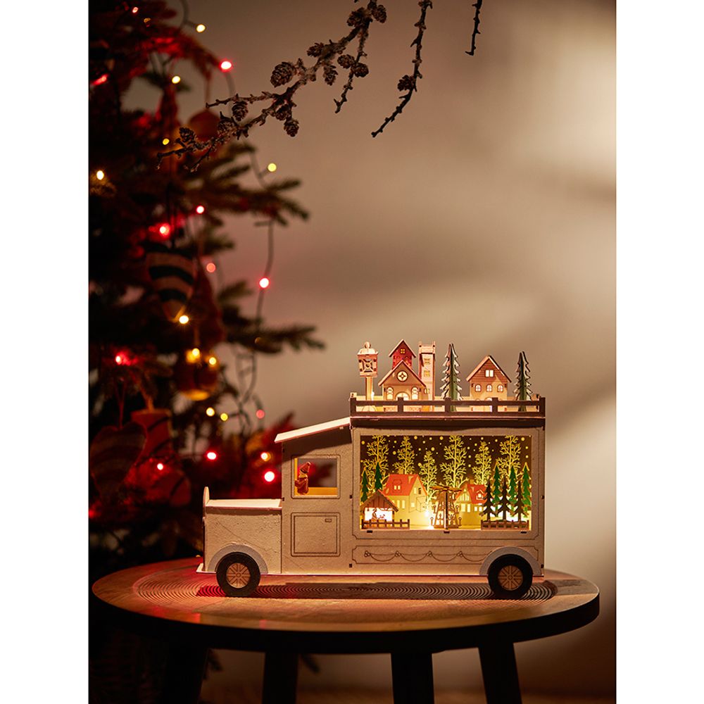 Декор новогодний с подсветкой Festive truck из коллекции New Year Essential