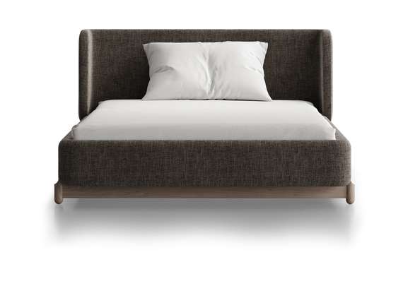 Кровать Basic спальное место 120*200 см (коричневый, рогожка)