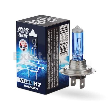 Автолампа 12V H7 55W AVS Atlas 5000К