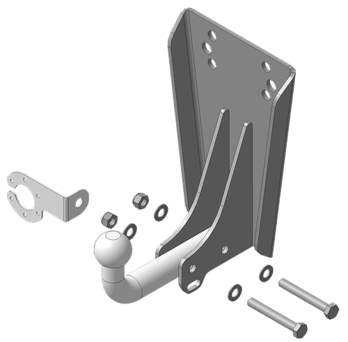 Фаркоп АвтоСтандарт UAZ-469, 3151, 2206, 3303 (оцинк. Шар) арт.U102A