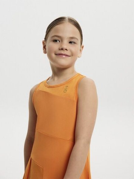 ОДЕЖДА ДЛЯ ТЕННИСА Девочки, Платье SEVENSIX VIKI DRESS 2.0 - BRIGHT ORANGE .