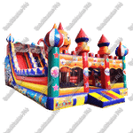 Надувная горка "Осьминог на вершине"