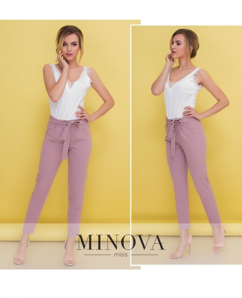 Брюки 1092-пудра Minova