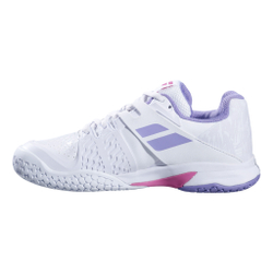 Детские теннисные кроссовки Babolat Propulse All Court Shoe Kids - White, Lilac