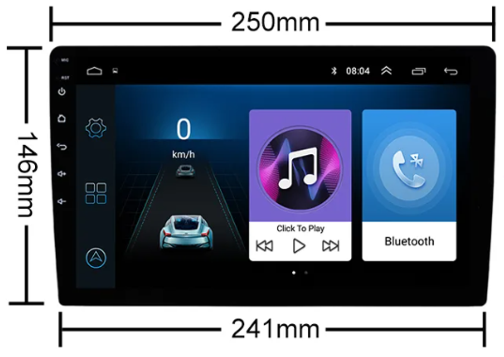 Магнитола Андроид Серия Плюс с модулем 4G под сим карту 10 дюймов DSP(9863)