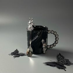 Lenardi 315-072 Кружка 430мл с ложкой в под.уп.(х36)Фарфор