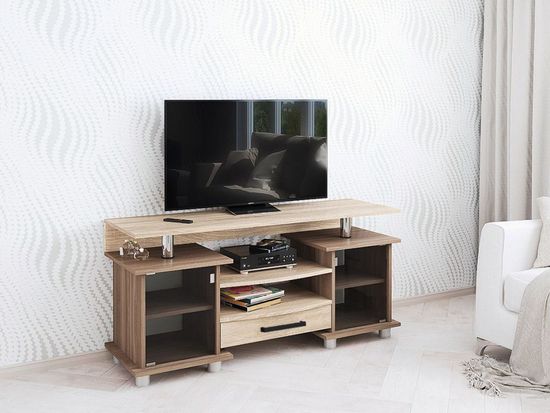 Тумба-ТВ 003 (К2) ясень шимо / дуб сонома
