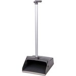 Совок для мусора + щетка, рукоятки 80 см, серый, LAIMA PROFESSIONAL, 606663