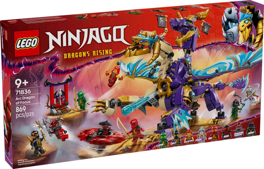 LEGO Ninjago 71836 «Архидракон Фокус» — эпичный набор боевого дракона