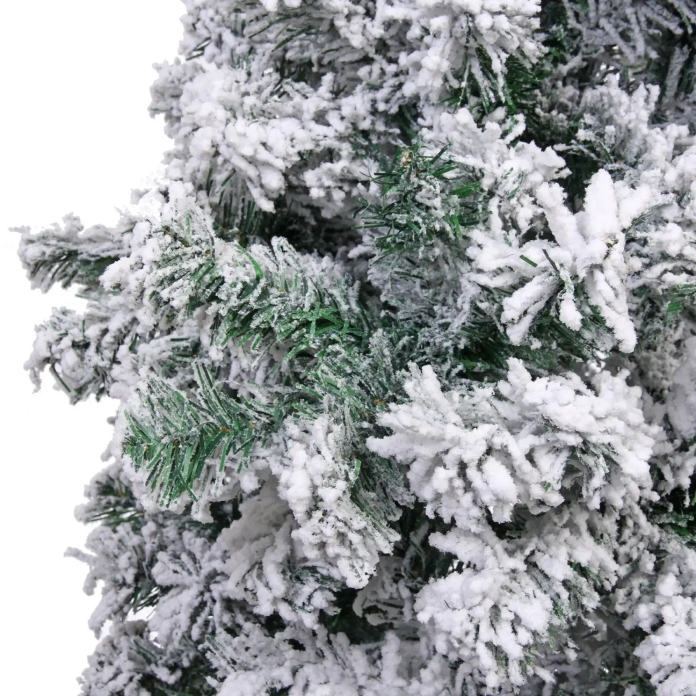 Ёлка «Камелия» 120 см, ПВХ с белым инеем (210 веток)