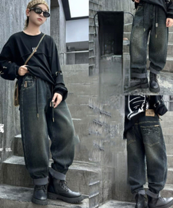 джинсы утепленные на резинке   "DENIM DESIGN " 5008