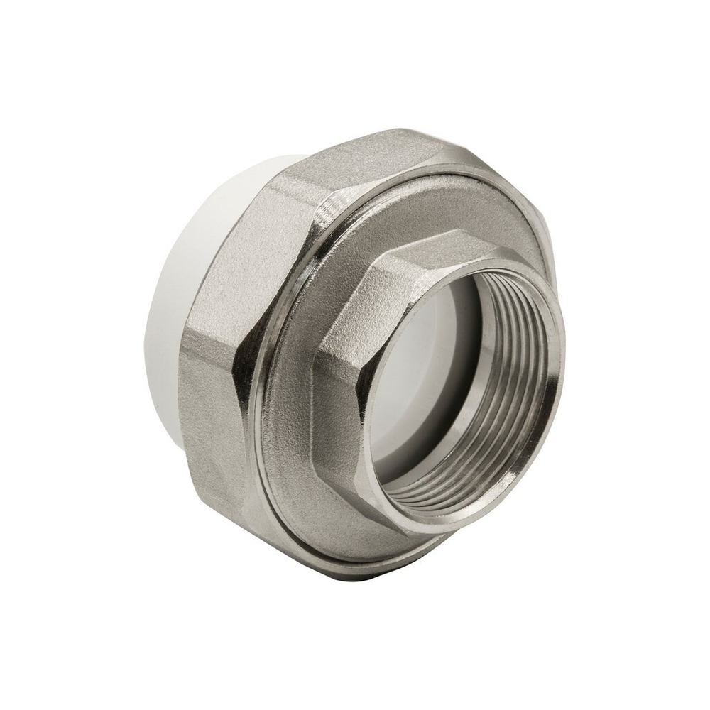Муфта комб. разъемная, вн 50х1 1/2" EVER® plast  БЕЛЫЙ (Россия)