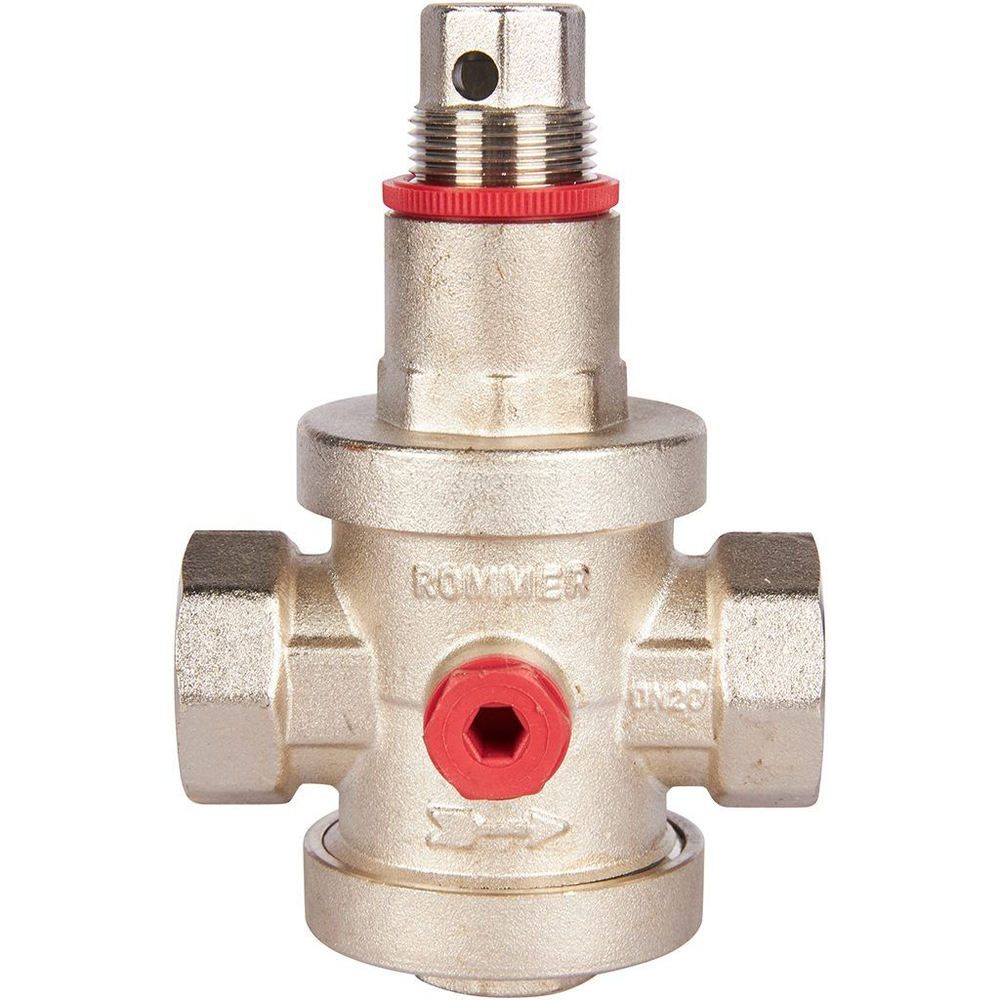 Редуктор давления PN25 3/4" вн/вн с выходом под манометр ROMMER (RVS-0008-000020)