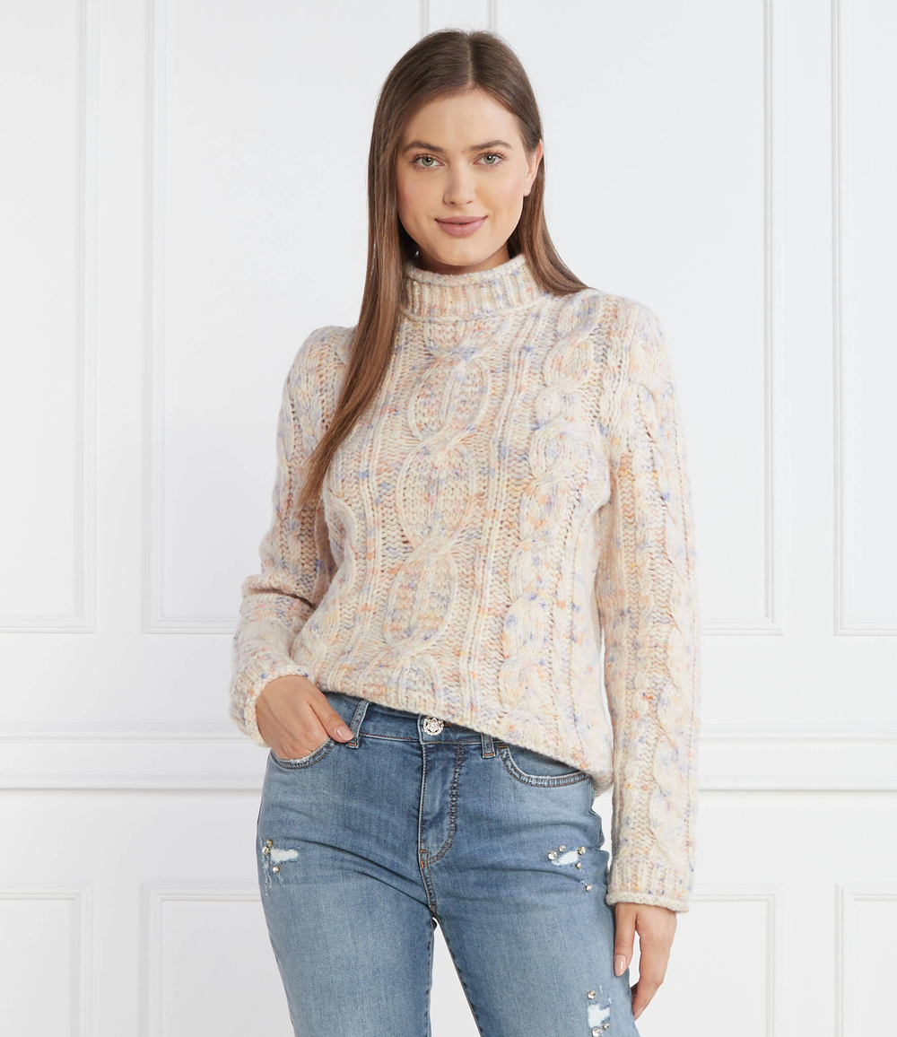 Хлопковый свитер Marc Cain - кремовый (VC 41.08 M03)