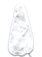 Укрытие на зиму (чехол-конус) для хвойных растений (для туи) высота 1000 мм основание 1000 мм на шнурке, укр.мат.пл.60г/м2 с СУФ