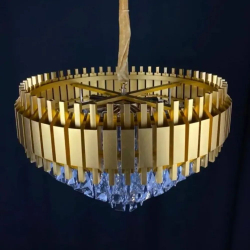 Люстра подвесная Lanbos, 10 ламп Е14, до 400 Вт, до 30 кв м, золотая