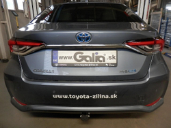 Фаркоп оцинкованный Galia T074C для TOYOTA Corolla, 4doors, 2019-(паспорт и сертификат в комплекте)(без электрики)