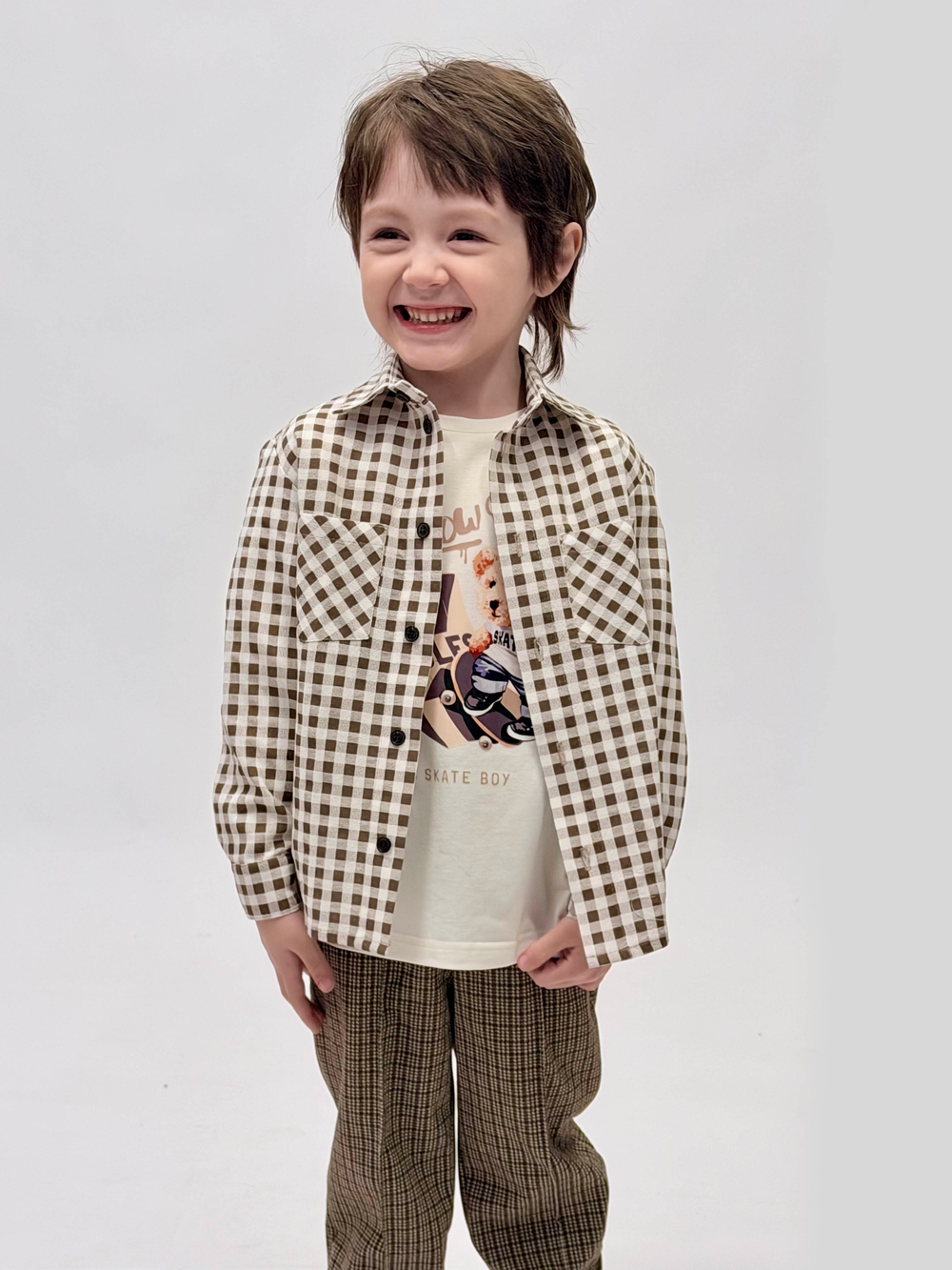 Сорочка для мальчика 3-8 лет