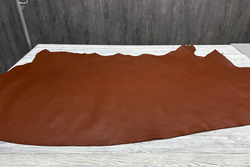 Целая шкура натуральной кожи Фидель цв. Коричневый / Fidel Cognac, толщ. 1,5-1,7 мм