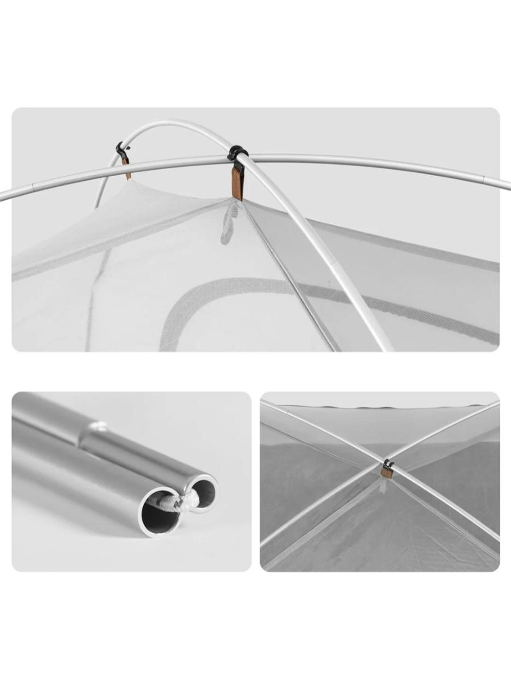 Палатка Naturehike Yunchuan-Pro 4 Seasons CNK2300ZP024 трехместная сверхлегкая коричневый