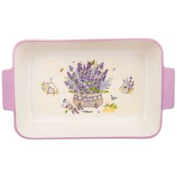 БЛЮДО ДЛЯ ЗАПЕКАНИЯ AGNESS "ЛАВАНДА" ПРЯМОУГ3,6 Л 39*22,5*7,5 СМ
