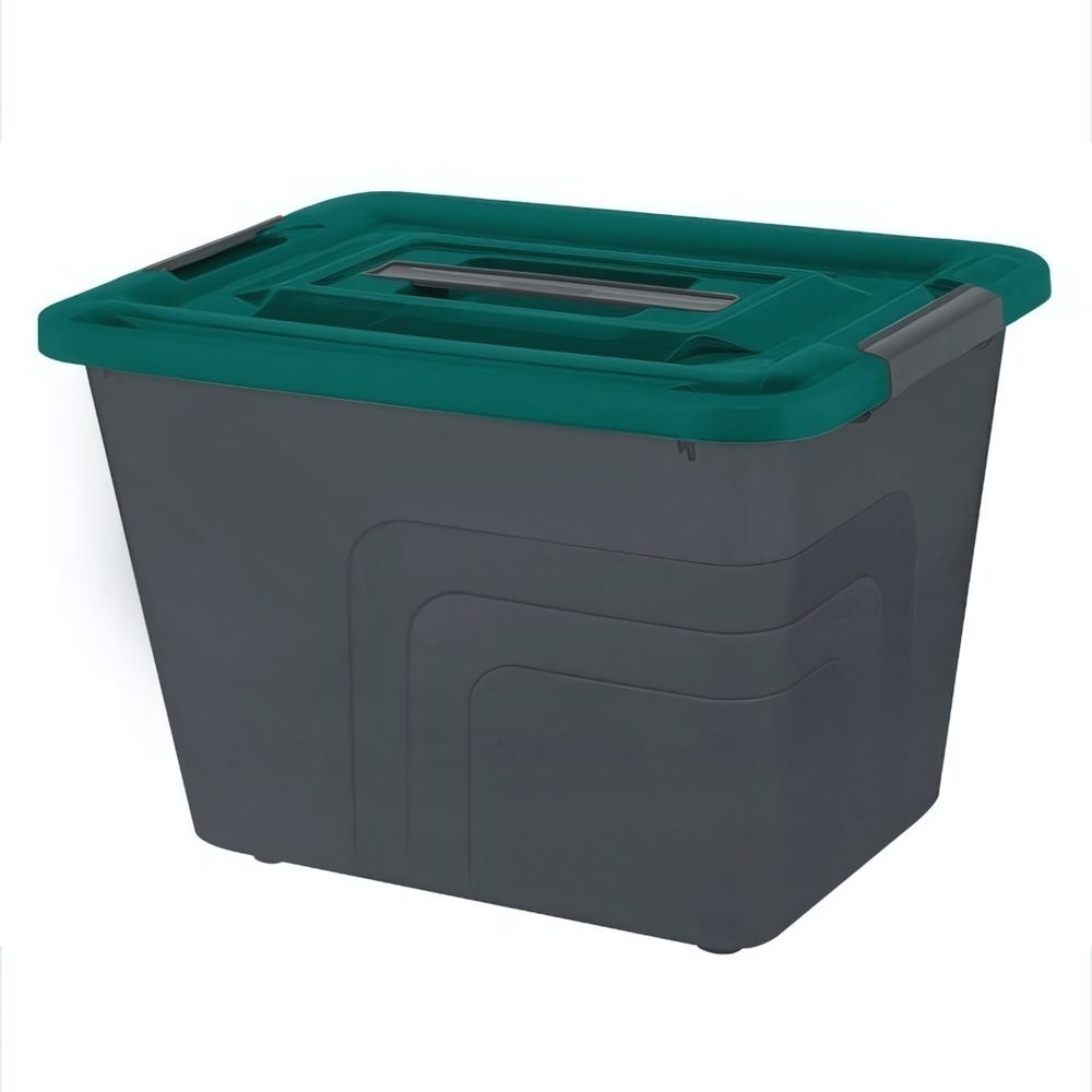 Ящик для хранения с лотком BERGEN FJORD 52л вулканический базальт