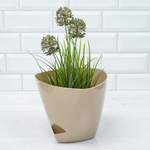 Горшок цветочный 3л Элеганс бежевый