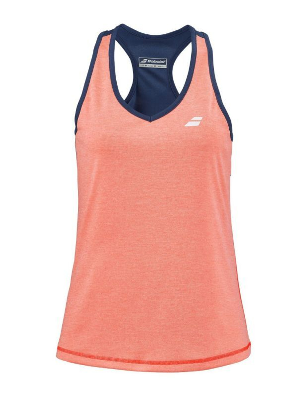 Топ теннисный Babolat Play Tank Top Women - fluo strike/estate blue