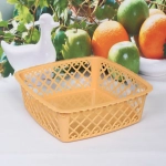 Сухарница пластиковая «Астория» 23*23*7,5см, облепиха