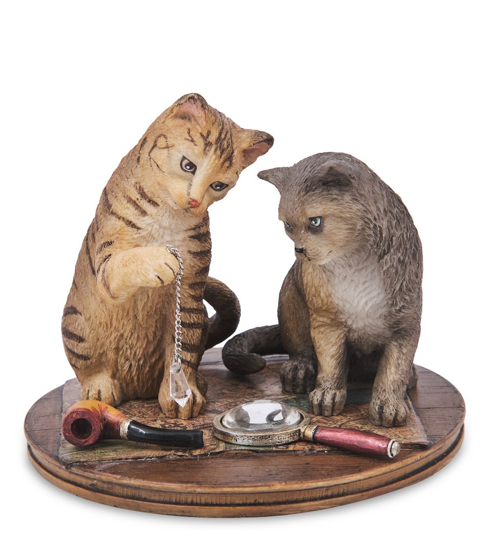 Veronese WS-1353 Статуэтка «Пара котов - Purrlock Holmes» (Лиза Паркер)