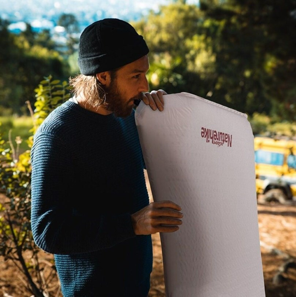 Коврик самонадувающийся Naturehike туристический, 200х76х6 см, песочный