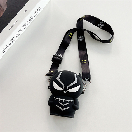 Детская сумка через плечо "Super Hero", черная