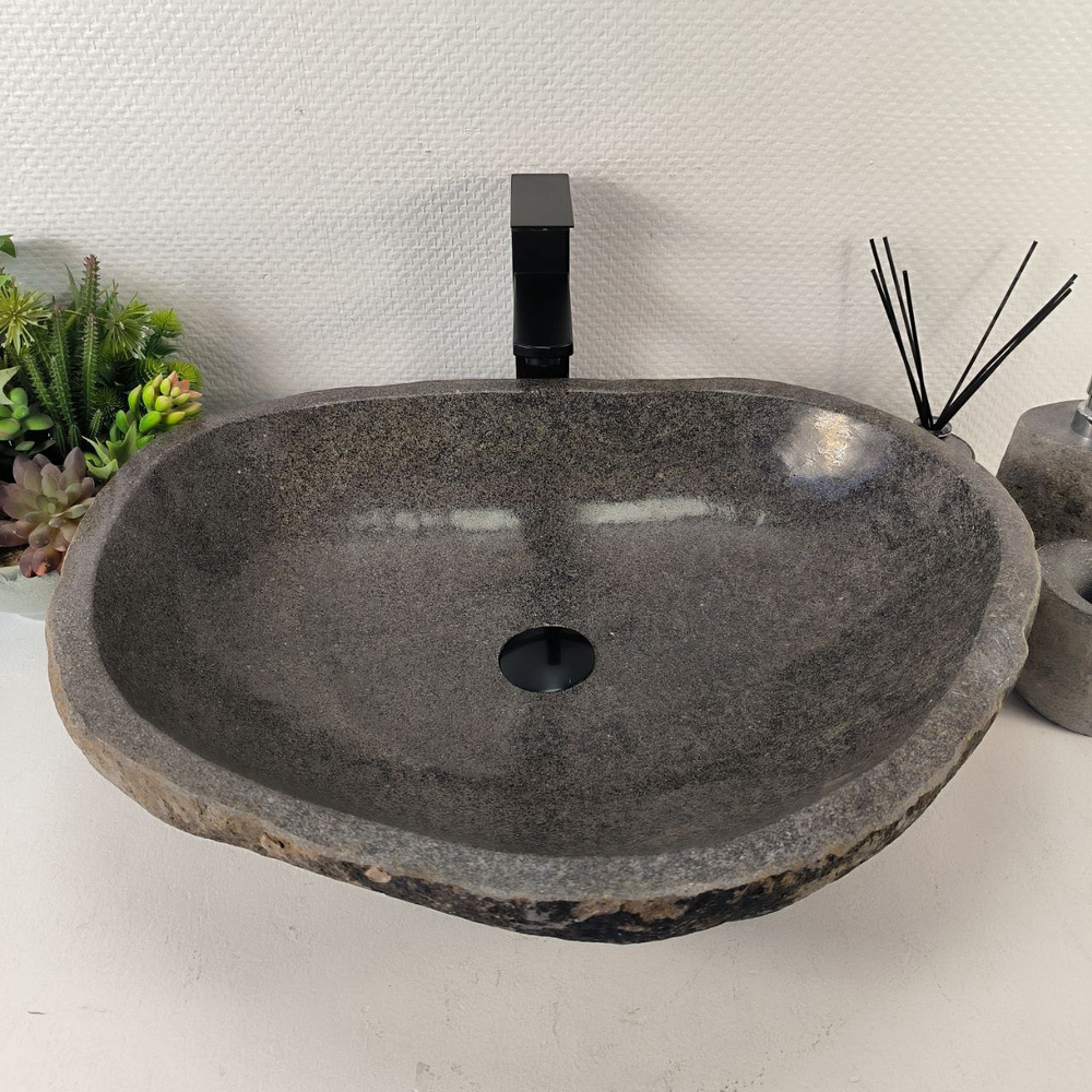 Раковина из речного камня RS-65467 60*48*16 0858