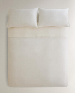 Пододеяльник Zara Home хлопок, лён 100%, однотонный, 6116/088