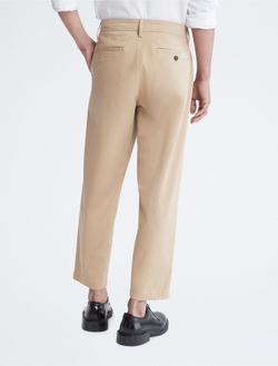 Брюки Calvin Klein Tapered Leg Cropped Chinos Travertine - 30