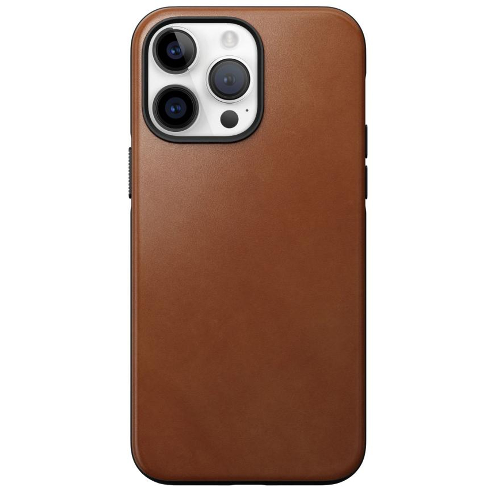 Кожаный чехол MagSafe Nomad Modern Leather Case для iPhone 14 Pro Max Чехол из натуральной цельнозерновой кожи ECCO