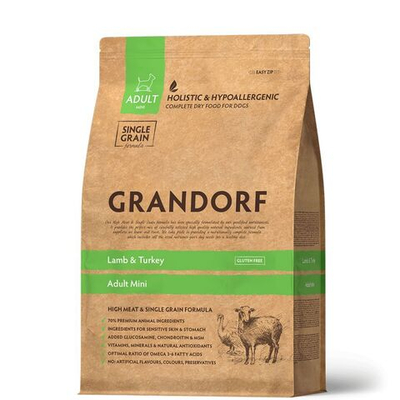 Grandorf Dog Mini корм сухой для собак мелких пород ягнёнок с индейкой