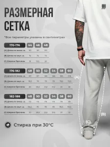 Штаны спортивные прямые светло-серые