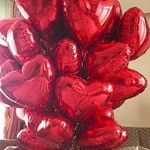 Шар (18"/46 см) Сердце, красный 1 шт.