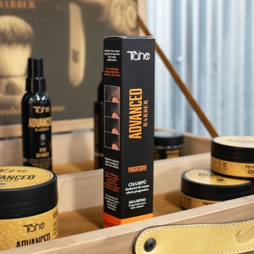 Tahe мужской шампунь для уменьшения седины- PROGRESSIVE SHAMPOO ,60 мл