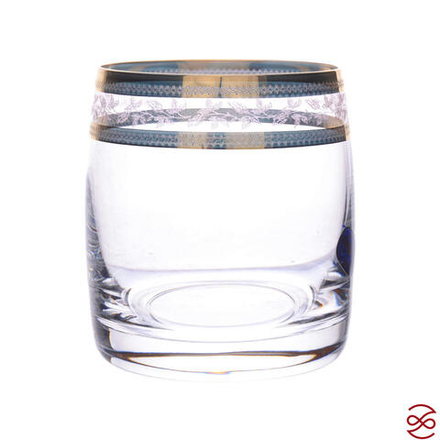 Набор стаканов для виски Crystalex Bohemia Золотой Лист V-D 290 мл(6 шт)