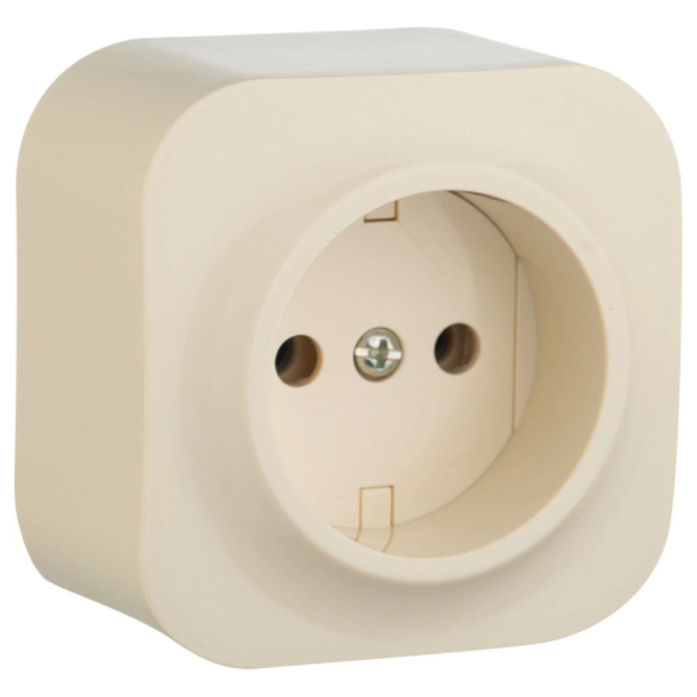 Розетка 1-ая б/з IP20 (слон.кость) Quteo Legrand 782240