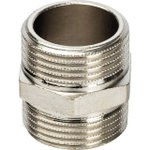 Ниппель STOUT SFT 0004 - 1" (для стальных труб, латунь никелированная)