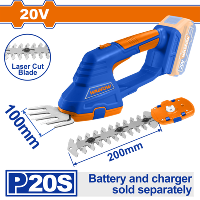 Кусторез аккумуляторный 20В (8) WADFOW WJC1520