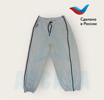 Брюки ортопедические с расширением на всю ногу. Размер 3XL (54-56). Цвет СЕРЫЙ