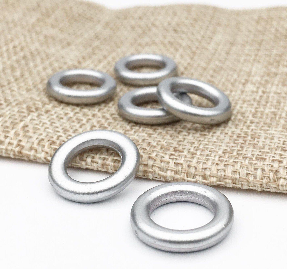 6602-2 Элемент "Кольцо" акрил, 16мм, серебро